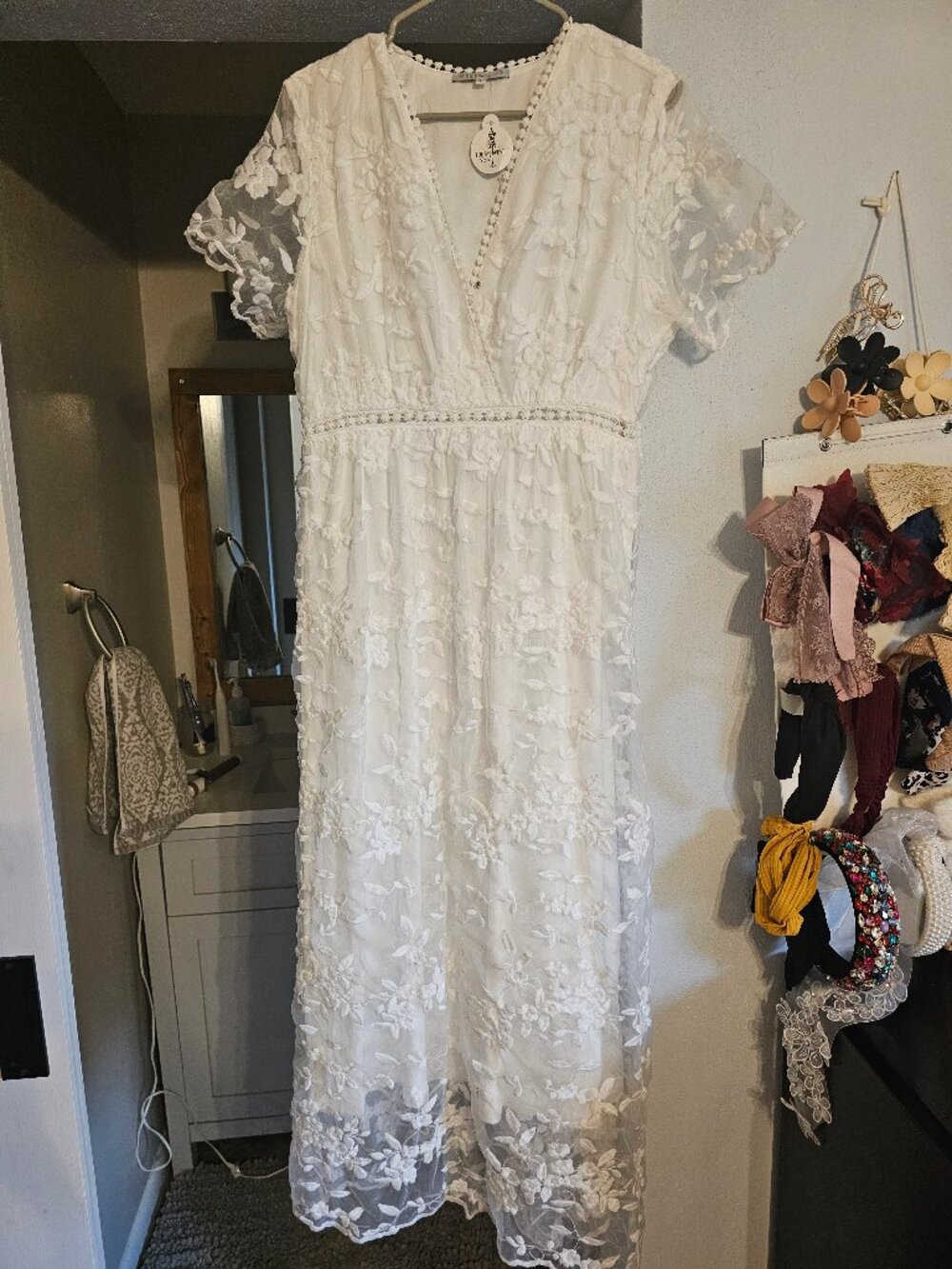 White lace Dress